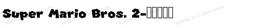 Super Mario Bros. 2字体转换